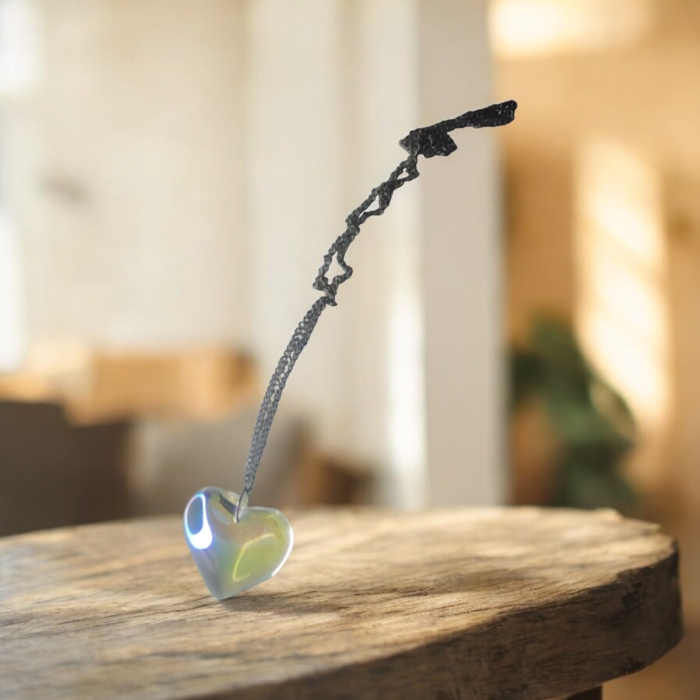 Clear Heart Necklace